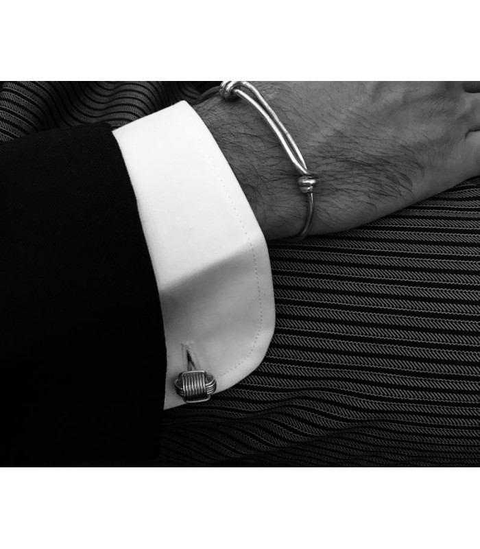 Silver cufflinks for weddings