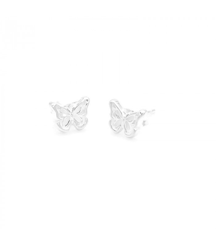 Silver butterfly earrings