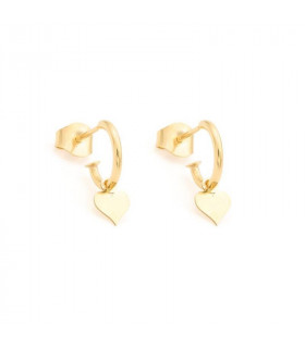 Heart hoop earring