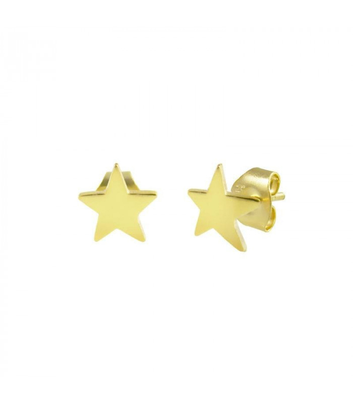 Gold star earrings