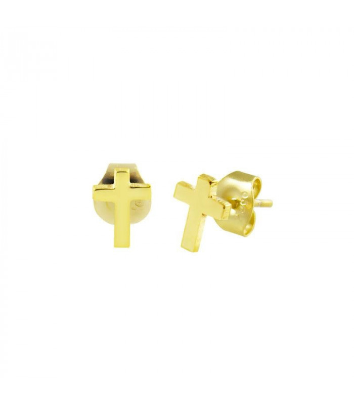 Gold cross earrings for communion gift