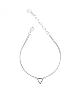 Halia silver triangle bracelet