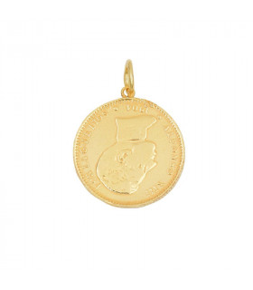 Alfonso XIII coin pendant