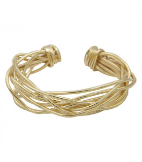 Cross Knot Bracelet brass