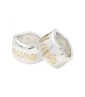 personalized ring with name in gold