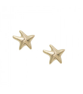 Pendientes estrella de mar dorados