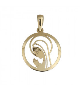 Virgin pendant my first communion