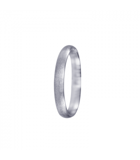 Offer in satin white gold wedding band