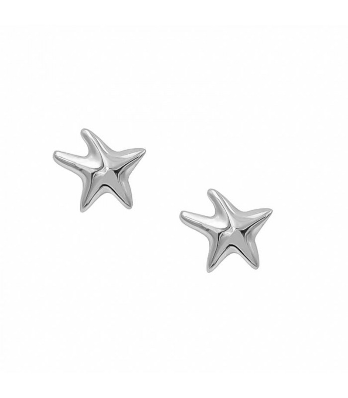 Pendientes plata estrella de mar