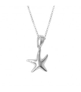 Silver Starfish Choker