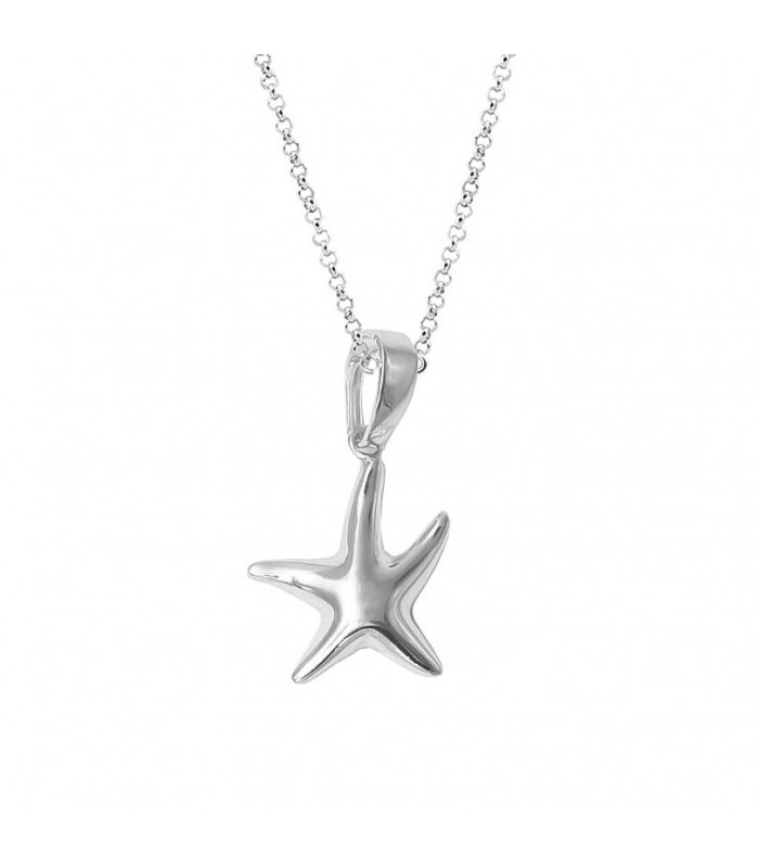 Silver Starfish Choker