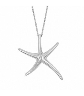 Collar estrella de mar en plata