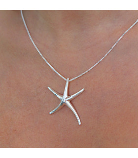 Starfish pendant with chain