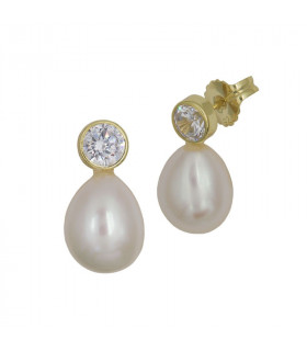 Pearl Zirconia Earring