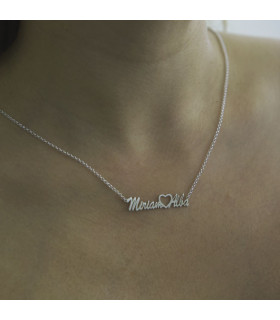 Collar personalizado corazón plata