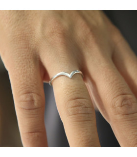 Sterling Silver Wave Ring