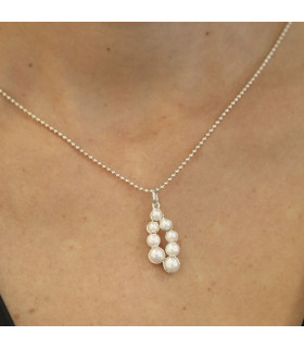 silver pearl pendant