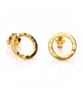 Gold plated hoop earrings