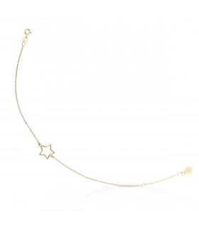 Pulsera estrella de oro