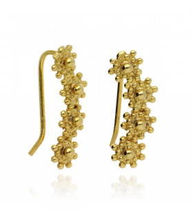 Golden climber earrings