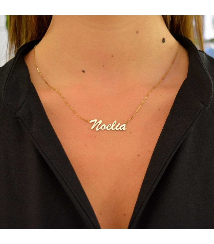 Gold name necklace | Personalized chokers with name