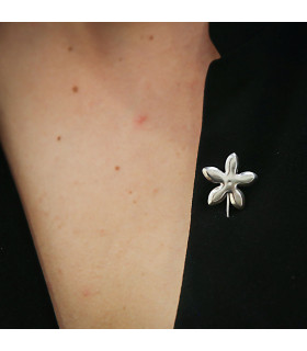 Silver Jasmine pin for wedding gift