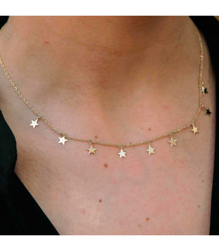 Gold star necklace first law | Hago