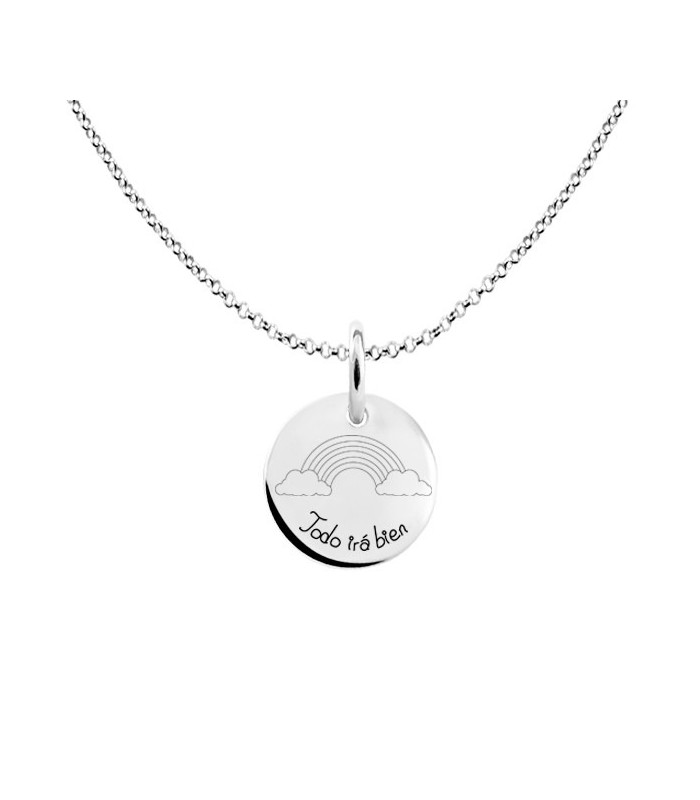 Everything Will Go Good silver chain pendant