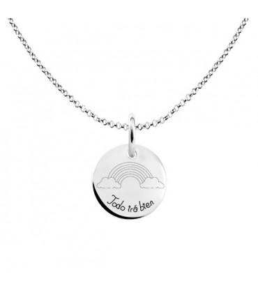 Everything Will Go Good silver chain pendant