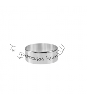 Anillo personalizado te queremos mamá