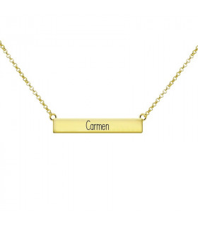 Golden rectangle necklace carmen