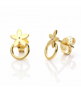 Gold jasmine earrings