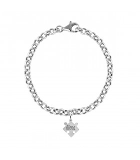 Silver puzzle bracelet