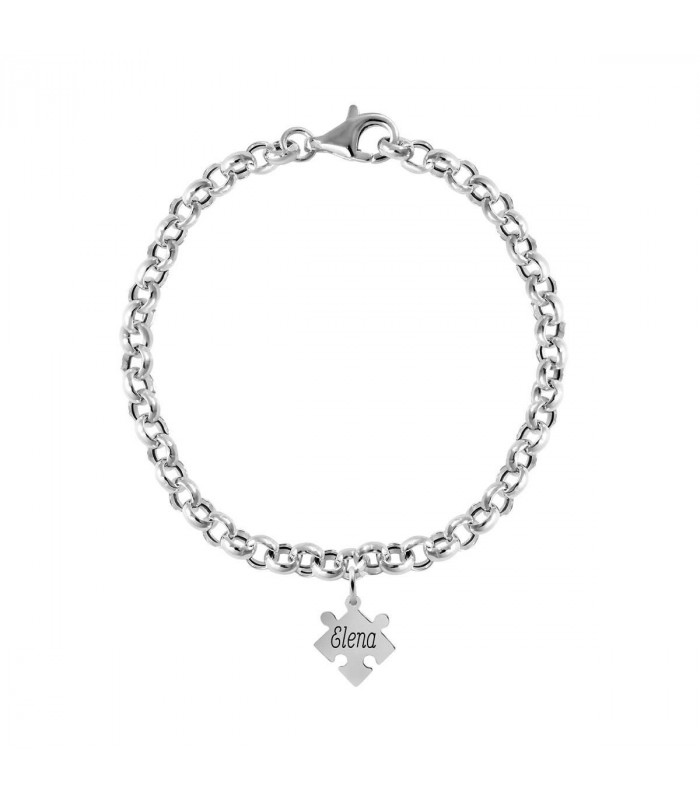 Pulsera puzzles de plata