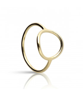 Diabolo ring in gold