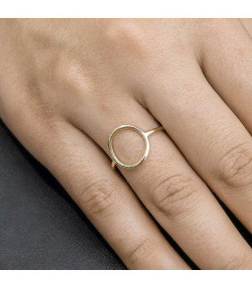 Gold circle ring