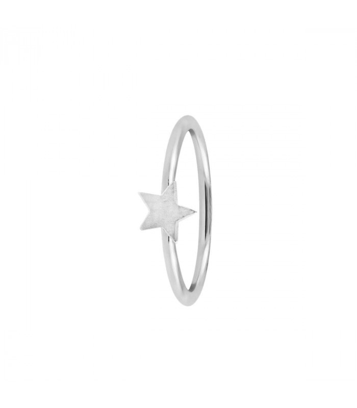 Silver star ring