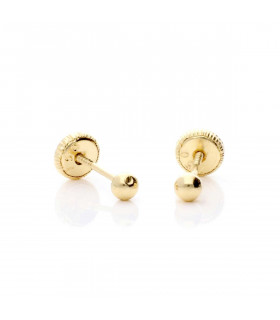 Gold baby earring