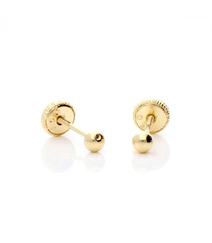 Gold baby earring