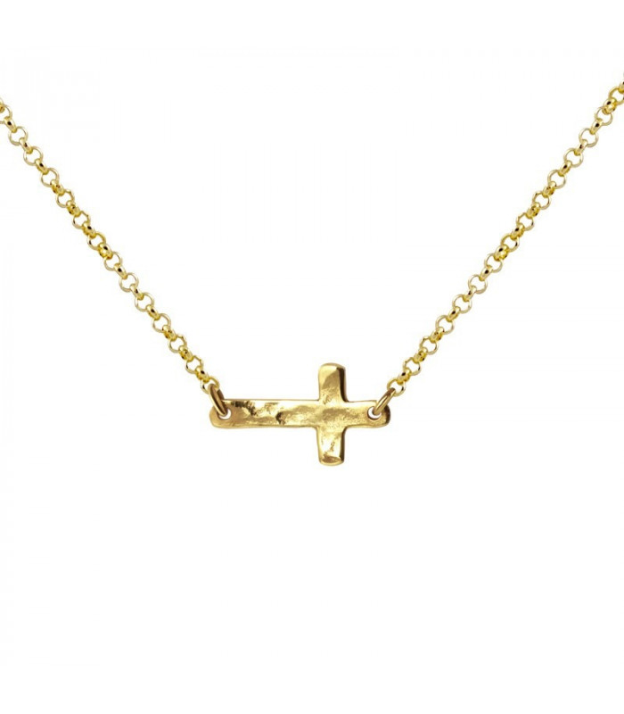 Silver cross necklace & Golden cross necklace | Hago