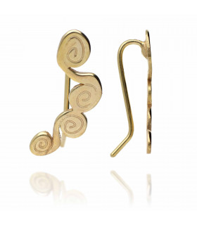 Golden circles earrings