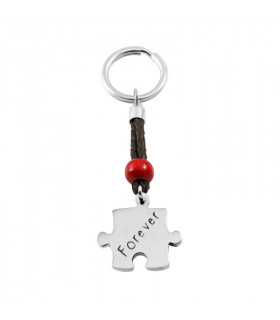 Llaveros puzzle personalizados con cuero