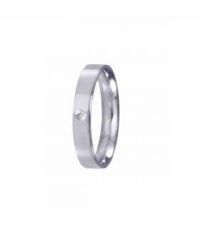 White gold wedding band