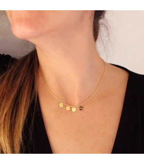 Personalized gold and medal choker