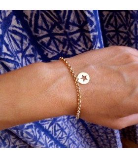 Personalized bracelet with gold medal