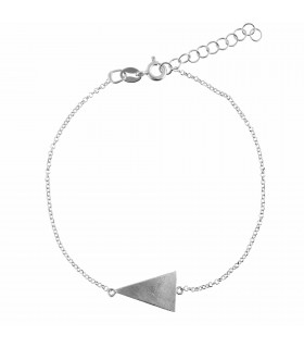 Silver triangle bracelet