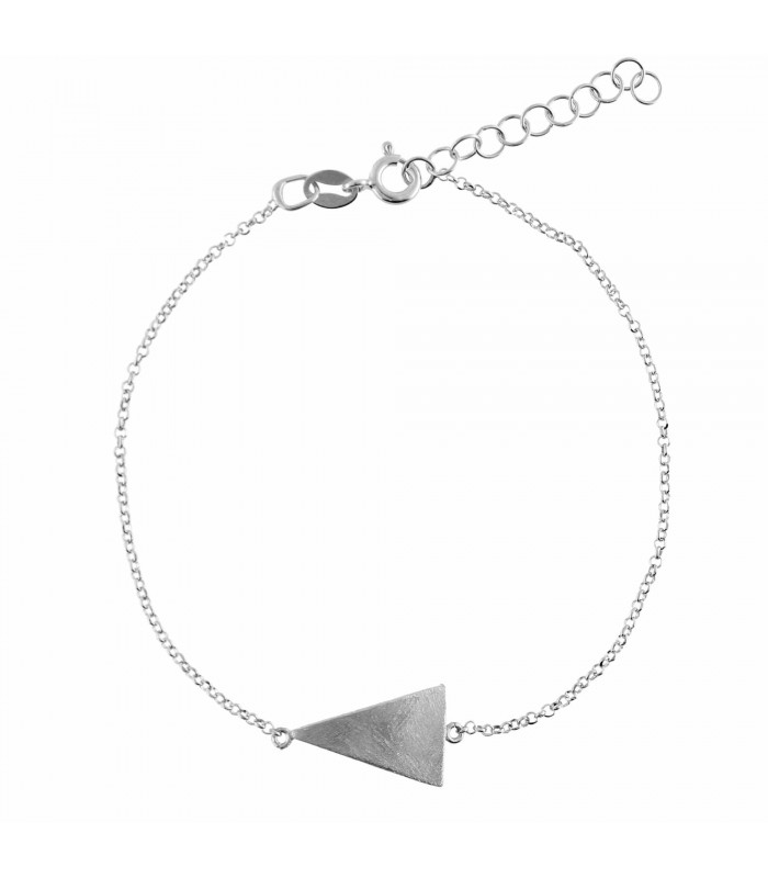 Silver triangle bracelet