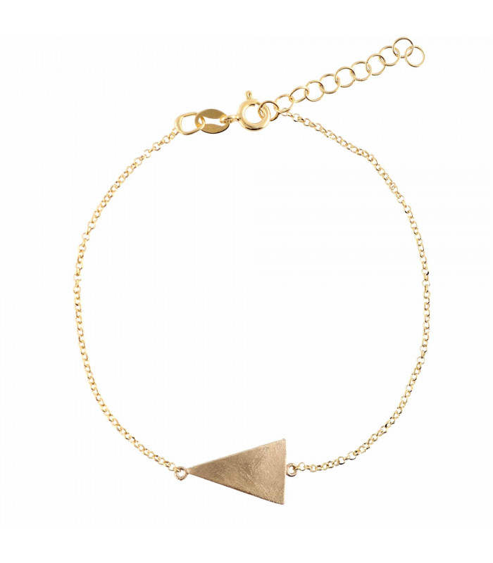 Golden triangle bracelet