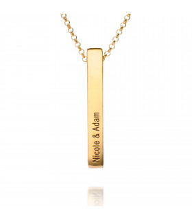 Golden rectangle necklace