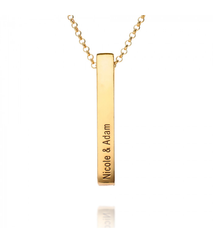 Golden rectangle necklace